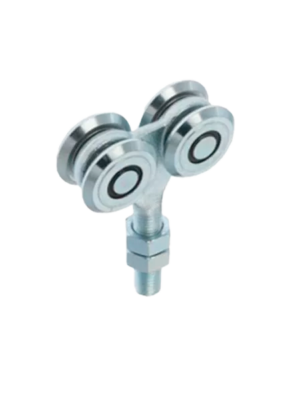 Carrito de 4 roles para guía de portón corredizo de hasta 500 kg