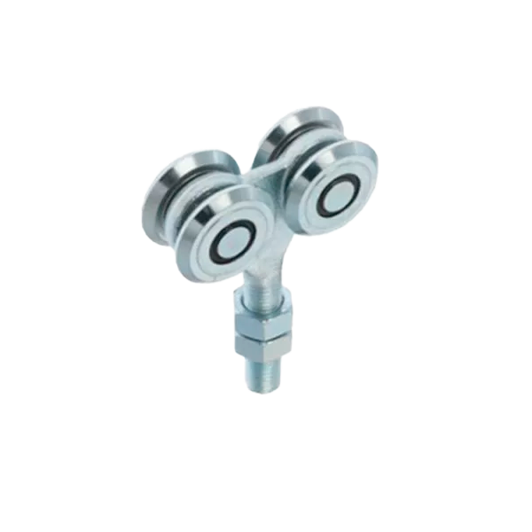 carrito para portón corredizo 500 kg Carrito de 4 roles para guía de portón corredizo de hasta 500 kg